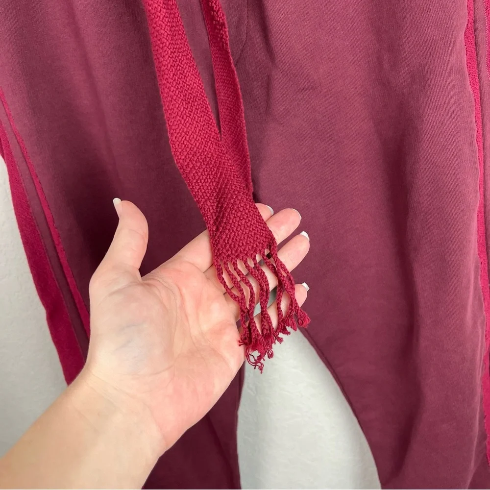 NEW NWT LOEWE Bi-Color Joggers In Burgundy Sweatpants